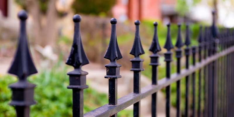 Black Metal Fence